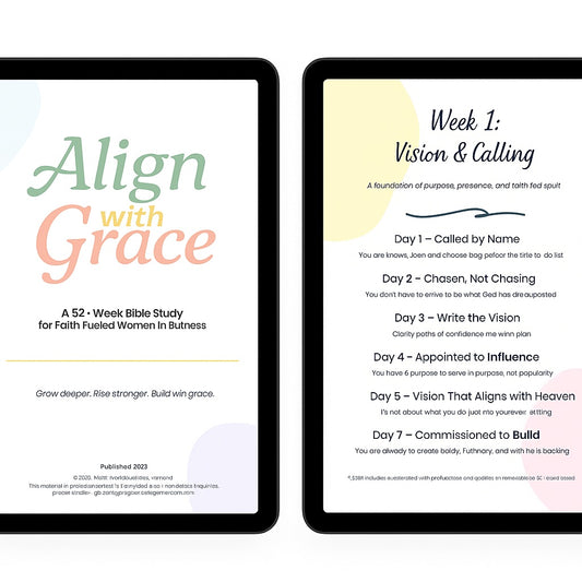 🔖 [PRE-ORDER] Align with Grace: 52-Week Bible Study – DIGITAL PDF (Instant Download)