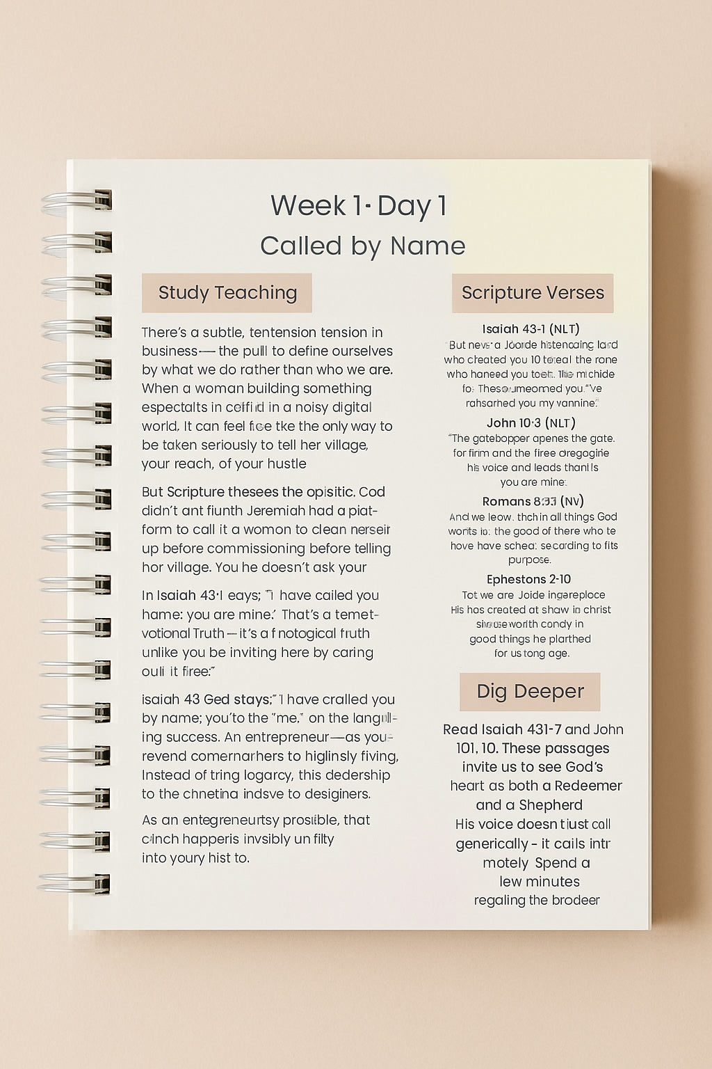 🔖 [PRE-ORDER] Faith-Fueled Bundle: Bible Study + Companion Journal (Spiral-Bound Set)