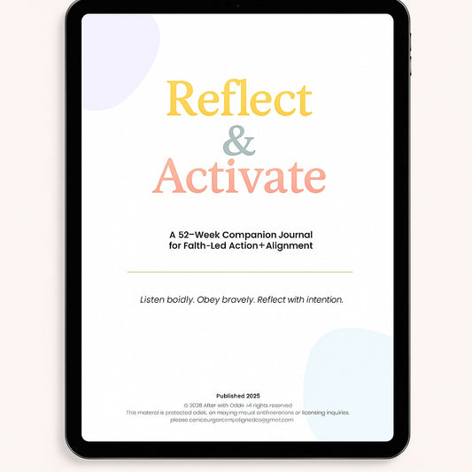 🔖 [PRE-ORDER] Reflect & Activate: 52-Week Companion Journal – DIGITAL PDF (Instant Download)